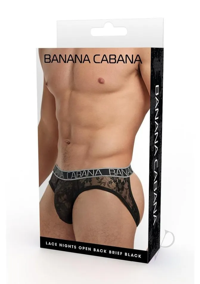 Banana Cabana Anal Banana Cabana Lace Nights Open Back Brief SmallMedium Black Banana Cabana Anal Banana Cabana Lace Nights Open Back Brief SmallMedium Black