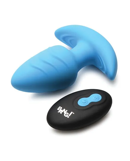 Bang Female Sex Toys Bang Rotating Vibrating Rechargeable Silicone Butt Plug with Remote Control Blue Bang Female Sex Toys Bang Rotating Vibrating Rechargeable Silicone Butt Plug with Remote Control Blue