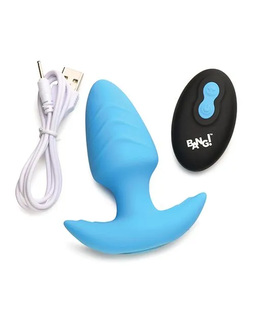 Bang Female Sex Toys Bang Rotating Vibrating Rechargeable Silicone Butt Plug with Remote Control Blue Bang Female Sex Toys Bang Rotating Vibrating Rechargeable Silicone Butt Plug with Remote Control Blue