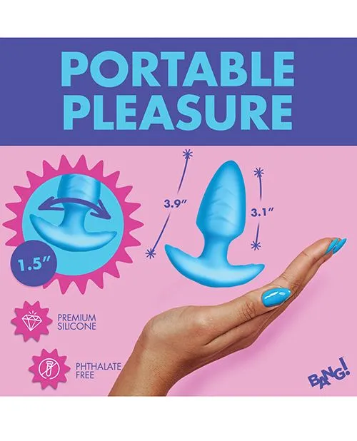 Bang Female Sex Toys Bang Rotating Vibrating Rechargeable Silicone Butt Plug with Remote Control Blue Bang Female Sex Toys Bang Rotating Vibrating Rechargeable Silicone Butt Plug with Remote Control Blue