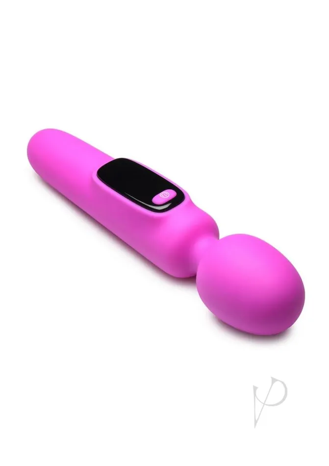 Bang Vibrators Bang Digital Rechargeable Silicone Wand Purple