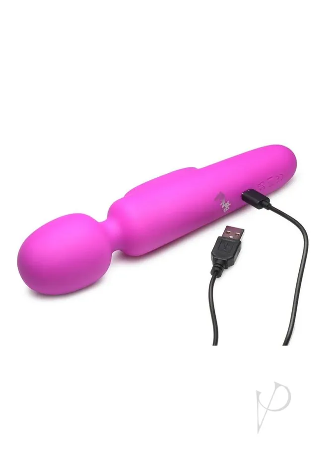 Bang Vibrators Bang Digital Rechargeable Silicone Wand Purple