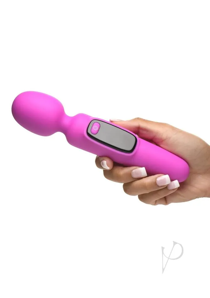 Bang Vibrators Bang Digital Rechargeable Silicone Wand Purple