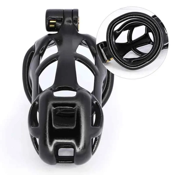 Black Chastity Cage Device Kit Wild Night Fantasies Male Sex Toys