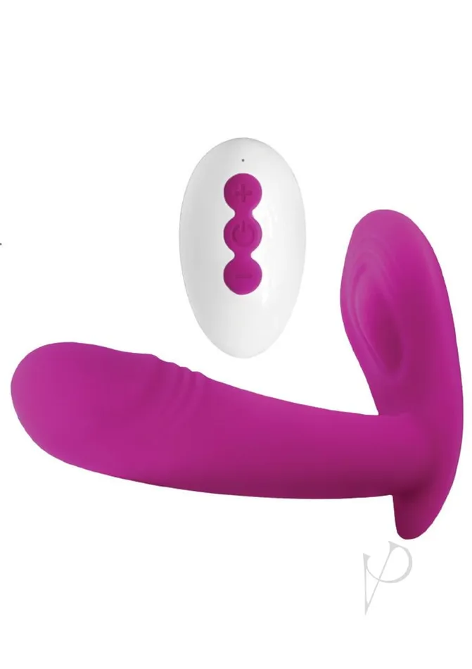 Bliss Power Punch USB Magnetic Rechargeable Silicone Dual Vibrator with Remote Control Pink Bliss By Hott Products Female Sex Toys