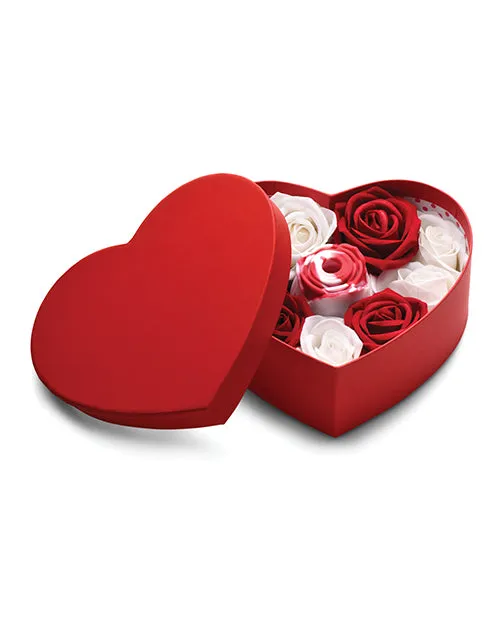 Bloomgasm Vibrators Bloomgasm The Rose Lovers Gift Box RedWhite Swirl