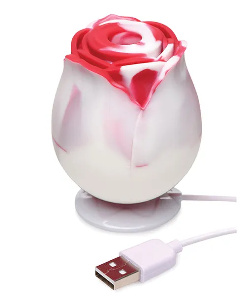 Bloomgasm Vibrators Bloomgasm The Rose Lovers Gift Box RedWhite Swirl
