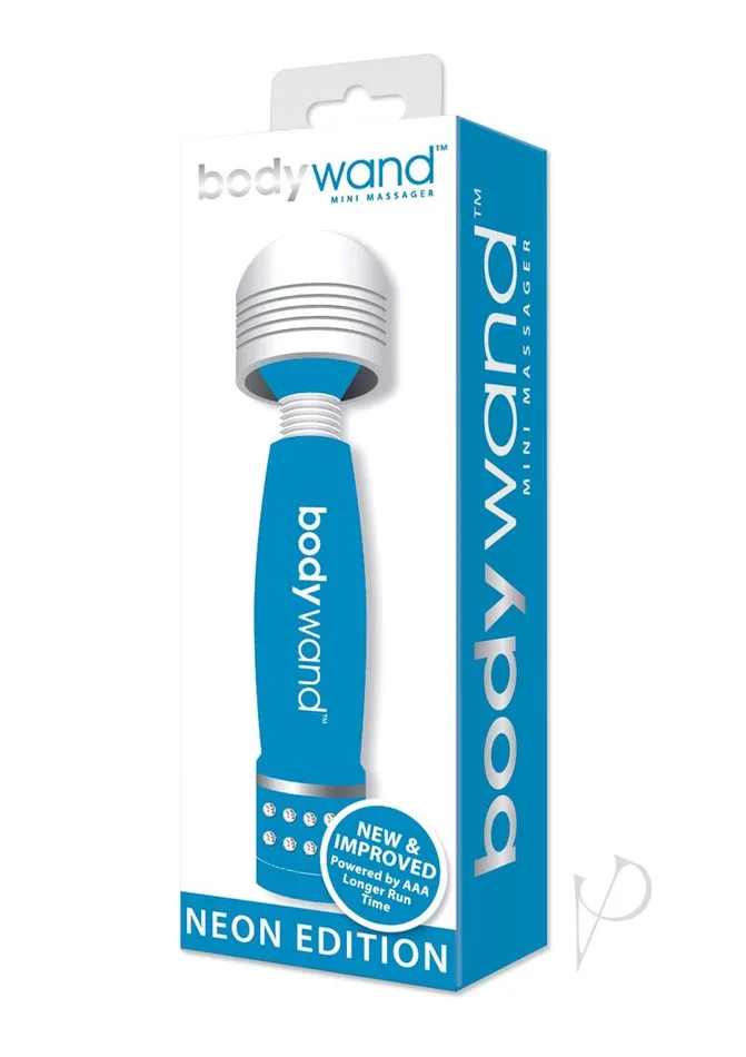 Bodywand Vibrators Bodywand Mini Wand Massager Neon Edition Blue