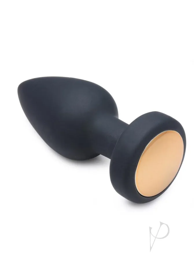 Booty Sparks Anal Booty Sparks Silicone Vibrating LED Plug Medium Black