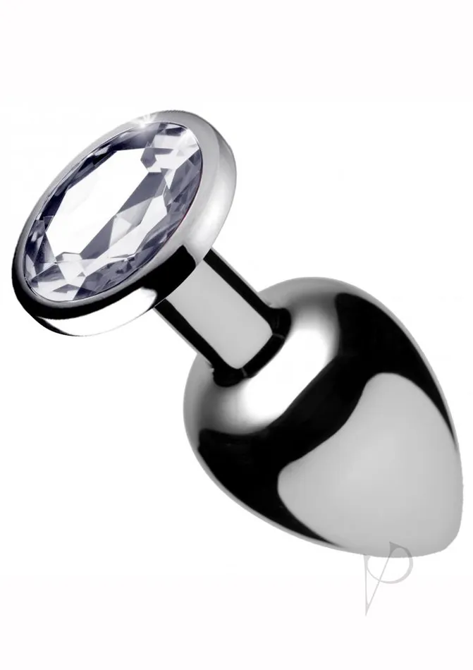 Booty Sparks Clear Gem Large Anal Plug Clear Booty Sparks Anal