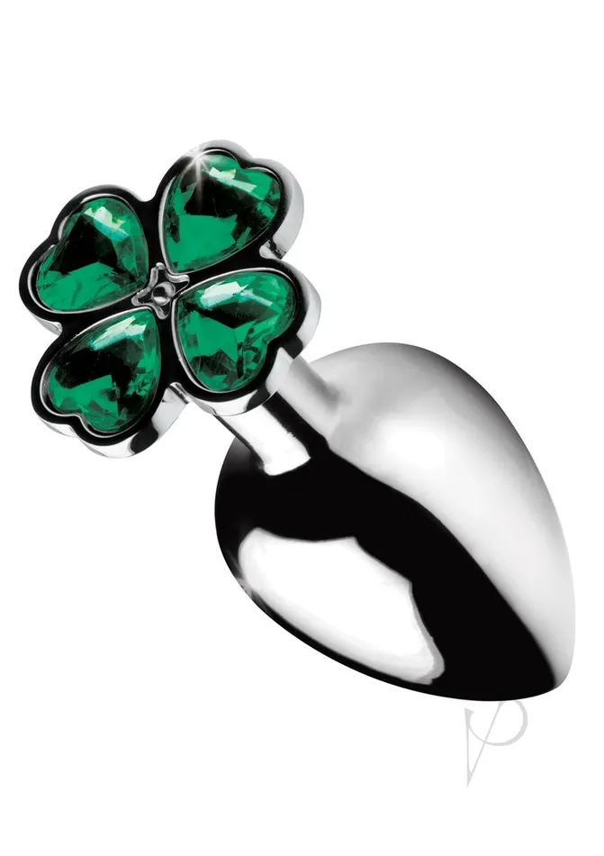 Booty Sparks Lucky Clover Gem Large Anal Plug Green Booty Sparks Male Sex Toys
