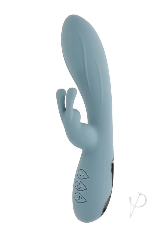 Boss Bunny Rechargeable Silicone Rabbit Vibrator Blue Evolved Female Sex Toys