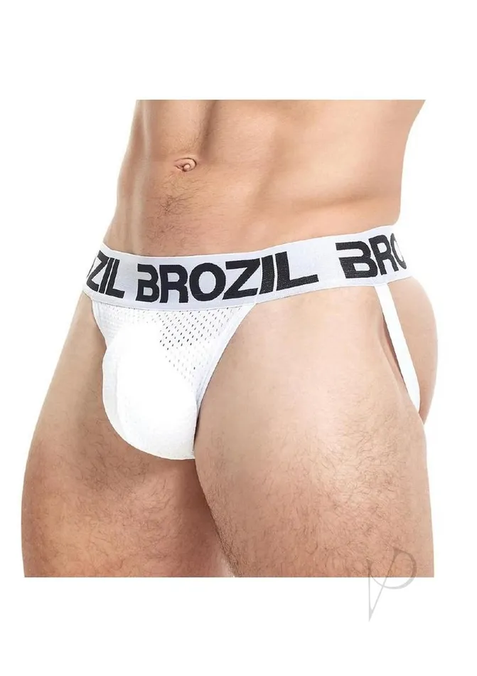 Brozil Ultra Bulge Enhancing Jockstrap SmallMedium White Brozil Male Sex Toys Brozil Ultra Bulge Enhancing Jockstrap SmallMedium White Brozil Male Sex Toys