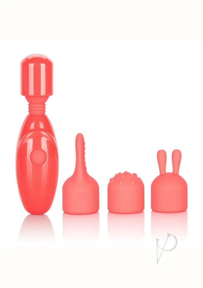 Bullets Vibrators CalExotics Rechargeable Massager Kit Waterproof Red