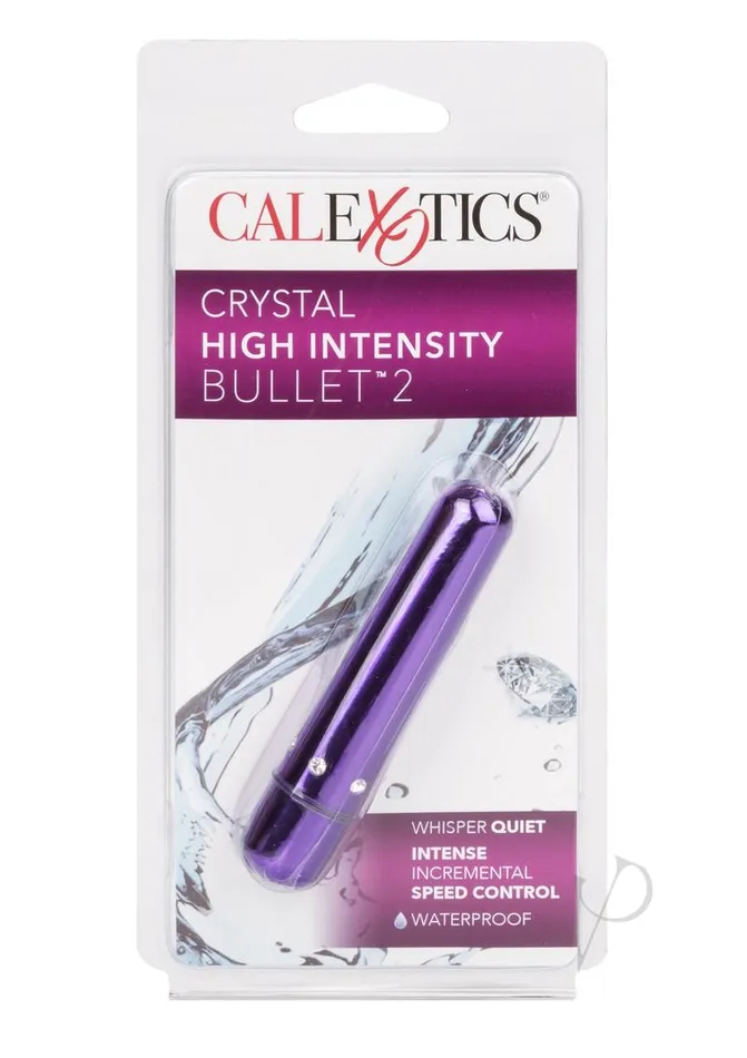 Bullets Vibrators Crystal High Intesity Bullet 2 Purple