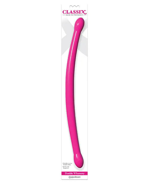 Classix Double Whammy Double Dildo 1725in Pink Classix Dildos