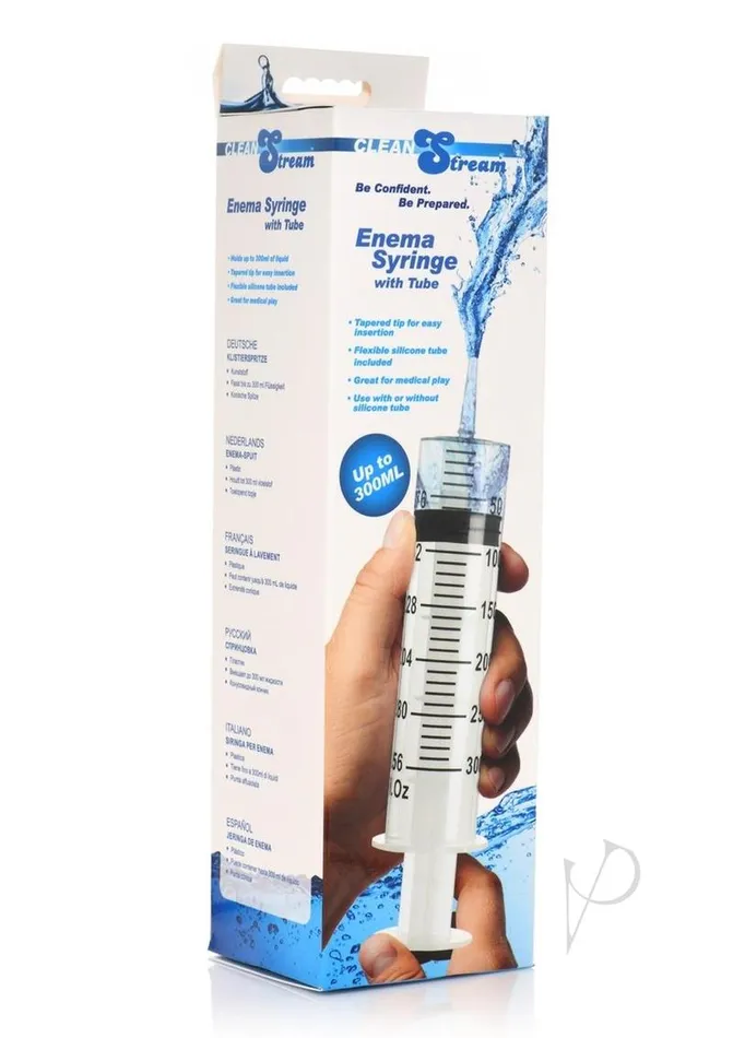 Cleanstream CleanStream Enema Syringe with Tube 300ml Clear Male Sex Toys