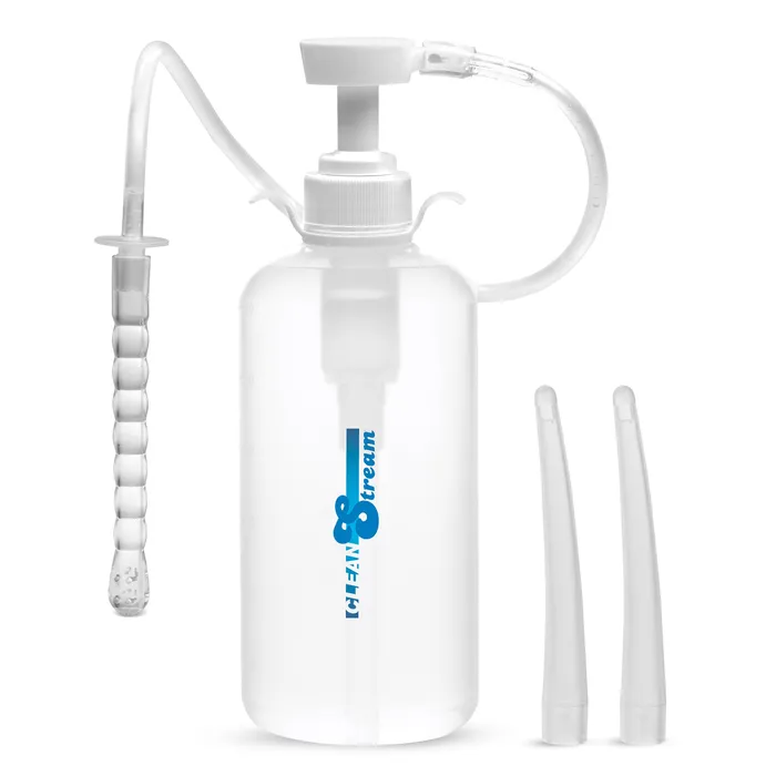 CleanStream Male Sex Toys XL Enema Bottle with 3 Attachments