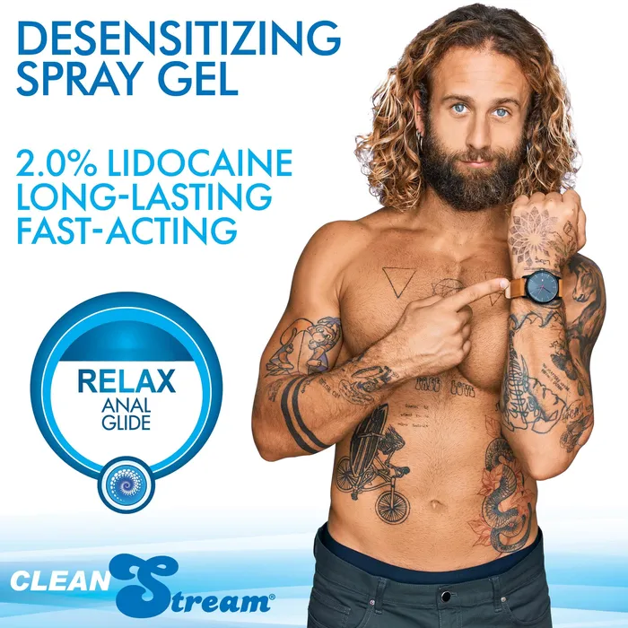 CleanStream Sexual Health Wellbeing Relax Desensitizing Lubricant With Nozzle Tip