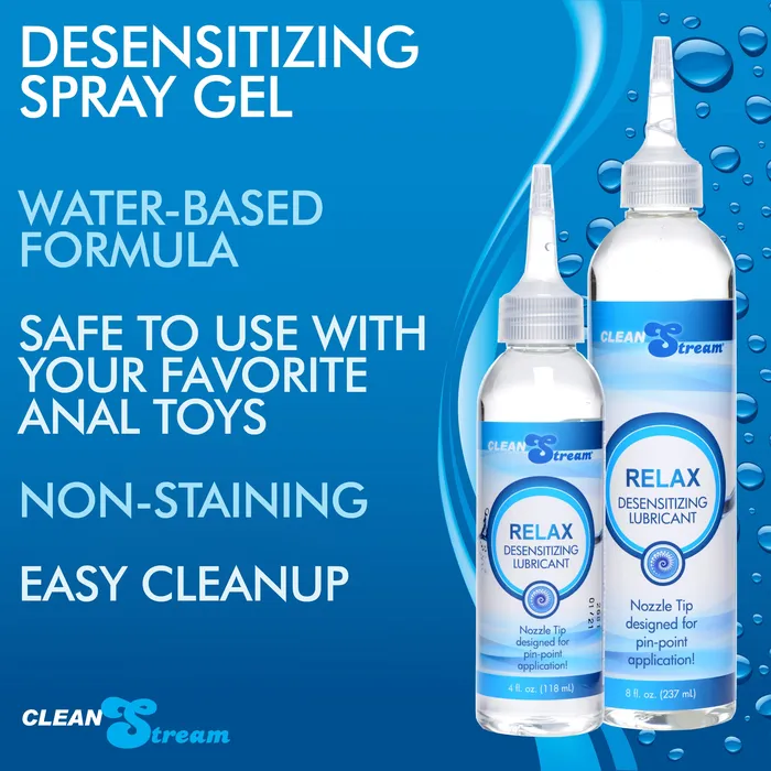 CleanStream Sexual Health Wellbeing Relax Desensitizing Lubricant With Nozzle Tip