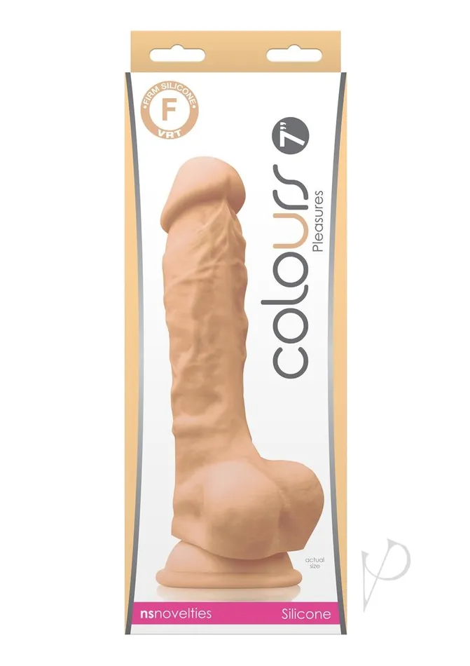 Colours Colours Pleasure Silicone Dildo 7in Vanilla Dildos