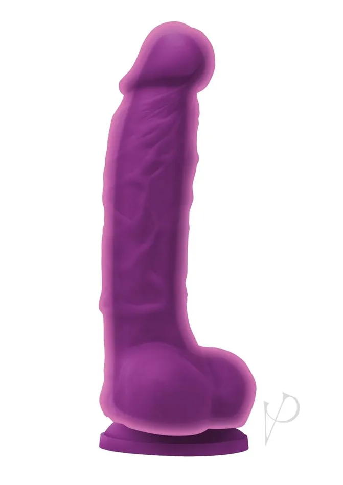 Colours Dildos Colours Dual Density Silicone Dildo 5in Purple