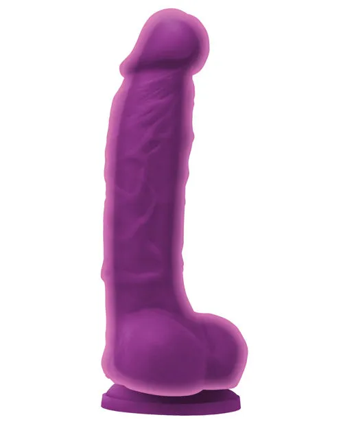 Colours Dildos Colours Dual Density Silicone Dildo 5in Purple