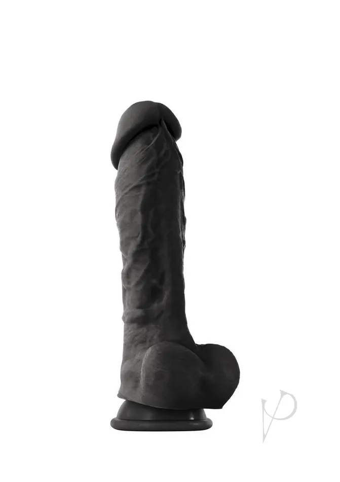 Colours Dildos Coloursoft Silicone Dildo 8in Black