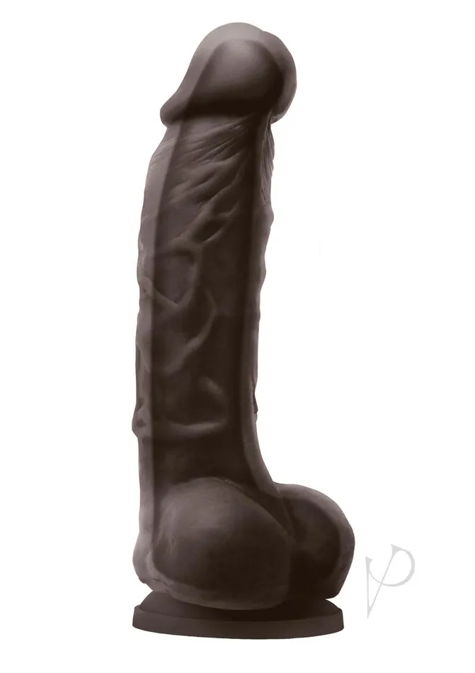 Colours Female Sex Toys Colours Dual Density Silicone Dildo 5in Chocolate