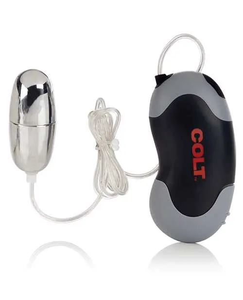 COLT Xtreme Turbo Bullet with Wired Remote Control Silver Colt Female Sex Toys COLT Xtreme Turbo Bullet with Wired Remote Control Silver Colt Female Sex Toys