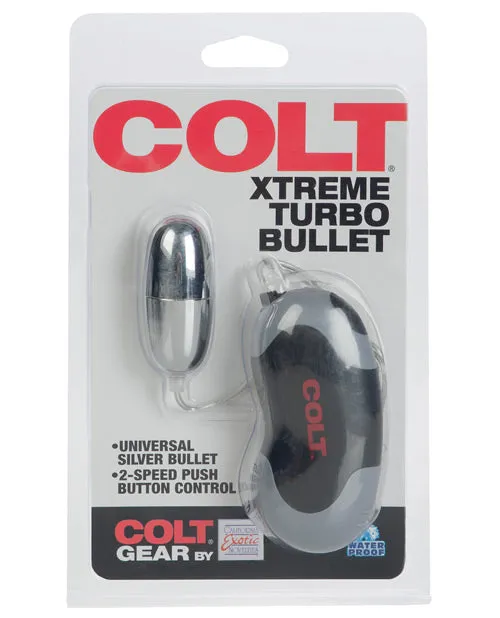 COLT Xtreme Turbo Bullet with Wired Remote Control Silver Colt Female Sex Toys COLT Xtreme Turbo Bullet with Wired Remote Control Silver Colt Female Sex Toys