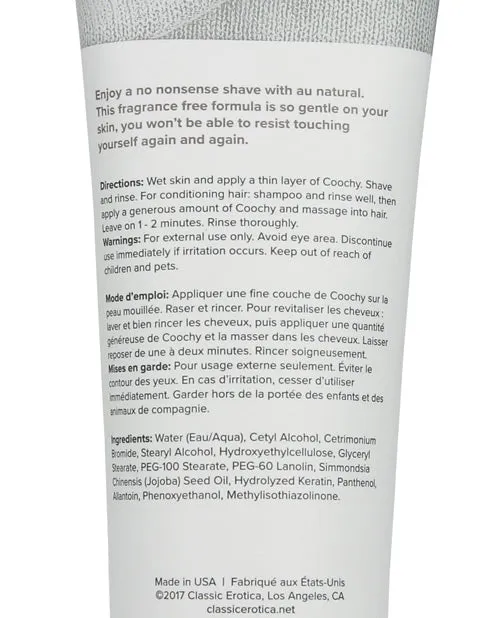 Coochy Shave Cream Au Natural 34oz Coochy Dildos Coochy Shave Cream Au Natural 34oz Coochy Dildos