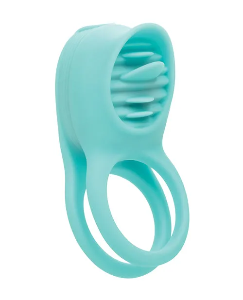 Couples Enhancers Male Sex Toys French Kiss Enhancer Silicone Rechargeable Cock Ring Blue Couples Enhancers Male Sex Toys French Kiss Enhancer Silicone Rechargeable Cock Ring Blue