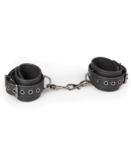 Couples Easy Toys Faux Leather Handcuffs Black Easy Toys Couples Easy Toys Faux Leather Handcuffs Black Easy Toys