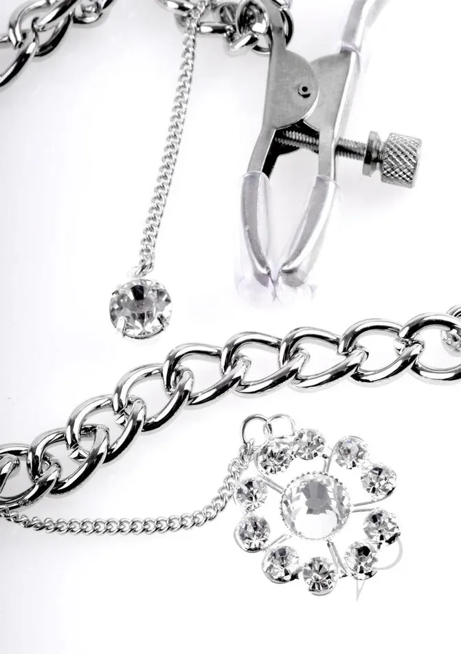 Couples Fetish Fantasy Series Fetish Fantasy Series Crystal Nipple Clamps Silver Couples Fetish Fantasy Series Fetish Fantasy Series Crystal Nipple Clamps Silver