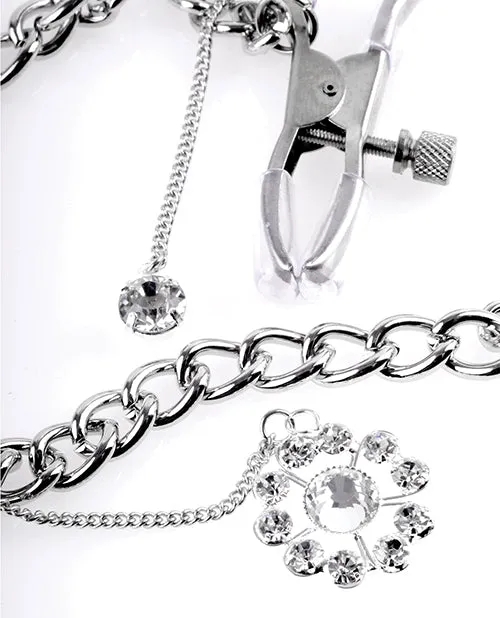 Couples Fetish Fantasy Series Fetish Fantasy Series Crystal Nipple Clamps Silver Couples Fetish Fantasy Series Fetish Fantasy Series Crystal Nipple Clamps Silver