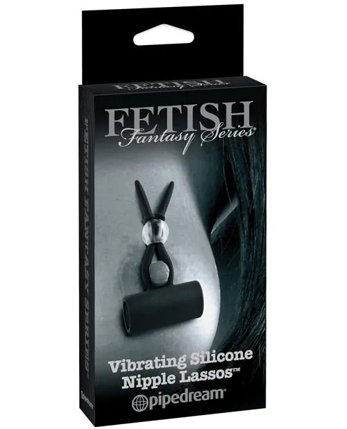 Couples Fetish Fantasy Series Limited Edition Fetish Fantasy Series Limited Edition Vibrating Silicone Nipple Lassos Black