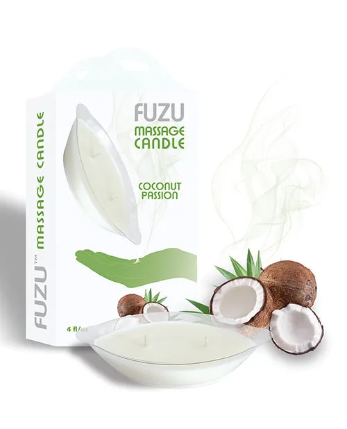 Couples Fuzu Massage Candle 4 oz Coconut Passion Fuzu Couples Fuzu Massage Candle 4 oz Coconut Passion Fuzu