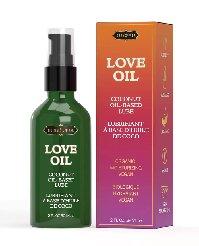 Couples Kama Sutra Kama Sutra Love Oil Coconut Oil Based Lubricant and Body Glide 2oz Couples Kama Sutra Kama Sutra Love Oil Coconut Oil Based Lubricant and Body Glide 2oz