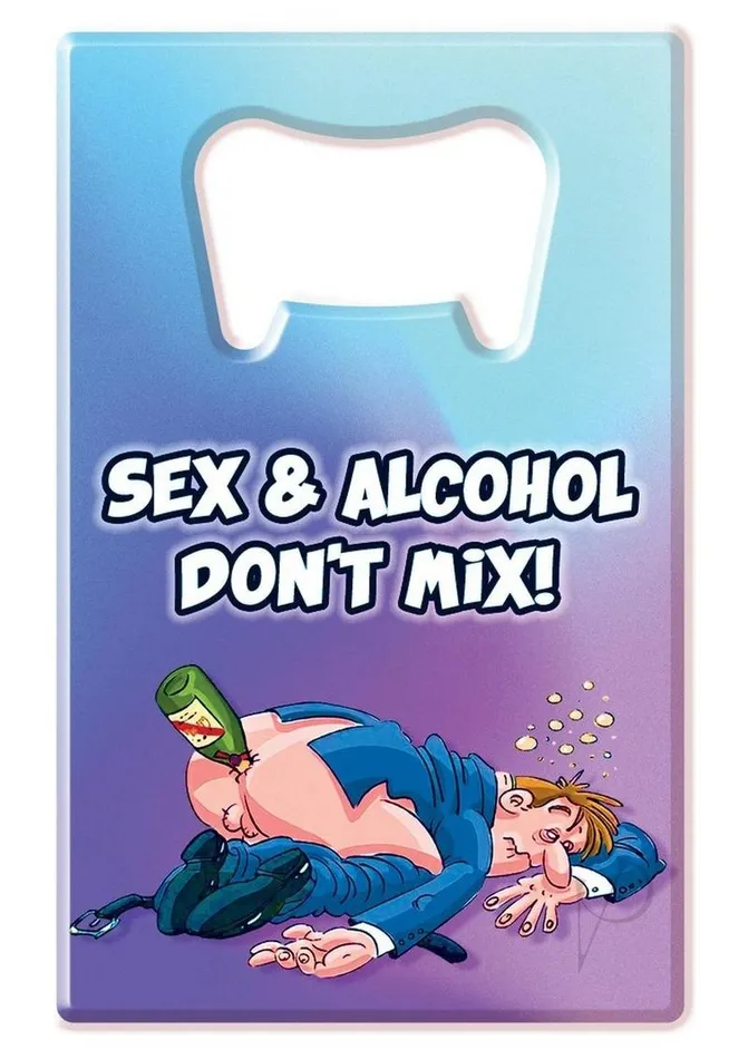 Couples Ozze Creations Bottle Opener Sex and Alcohol Dont Mix