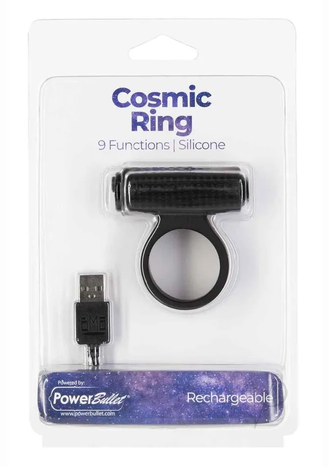 Couples Powerbullet PowerBullet Cosmic Ring Rechargeable Silicone Vibrating Cock Ring Black Couples Powerbullet PowerBullet Cosmic Ring Rechargeable Silicone Vibrating Cock Ring Black