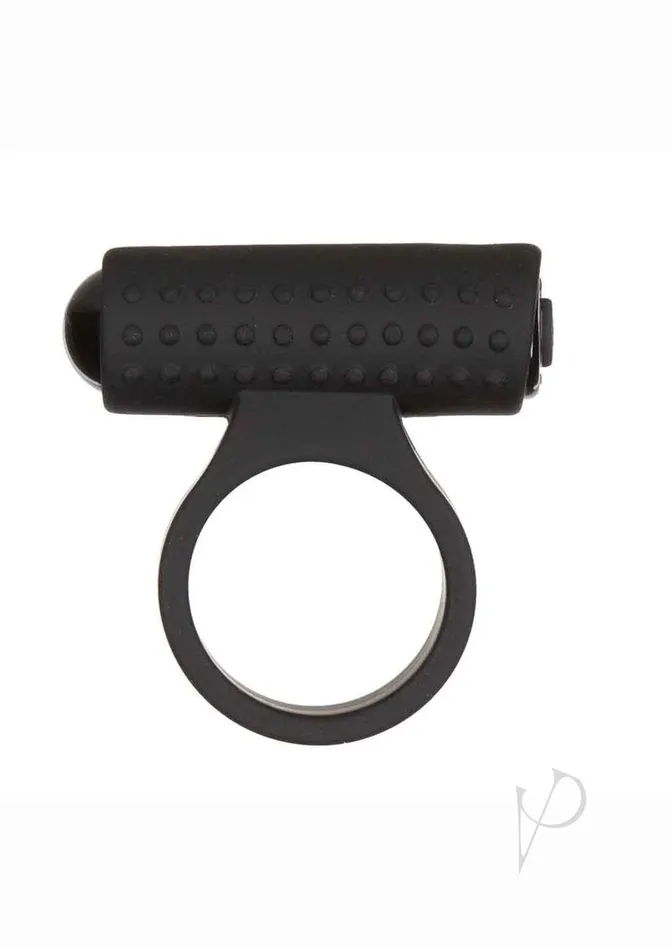 Couples Powerbullet PowerBullet Cosmic Ring Rechargeable Silicone Vibrating Cock Ring Black