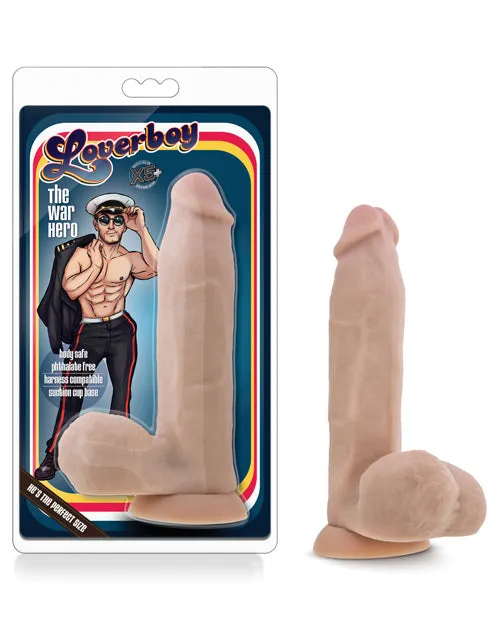 Coverboy Dildos Coverboy The War Hero Dildo with Balls 8in Vanilla Coverboy Dildos Coverboy The War Hero Dildo with Balls 8in Vanilla