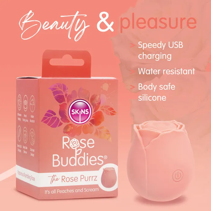 Creative Conceptions Vibrators Skins Rose Buddies The Rose Purrz Rose Vibrator