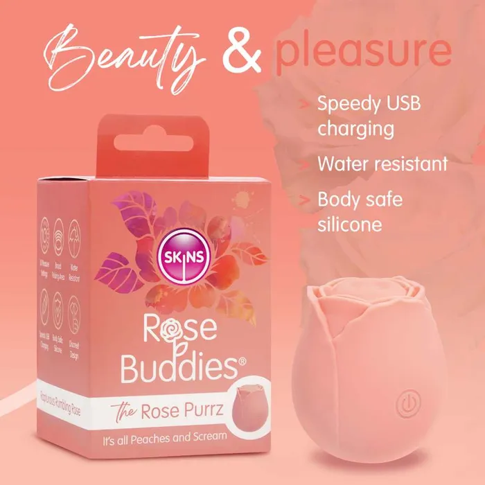 Creative Conceptions Vibrators Skins Rose Buddies The Rose Purrz Rose Vibrator