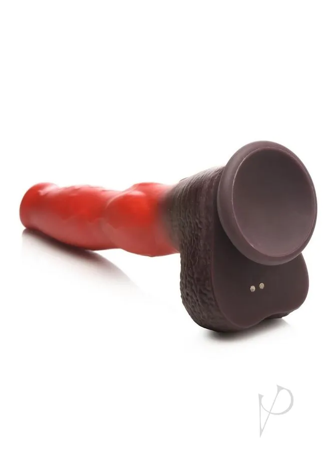 Creature Cocks Dildos Creature Cocks Ramming Hound Thrusting and Vibrating Rechargeable Silicone Dildo Red