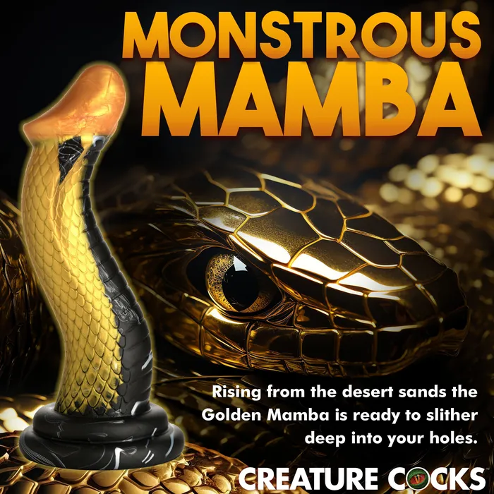 Creature Cocks Dildos Golden Mamba Silicone Dildo
