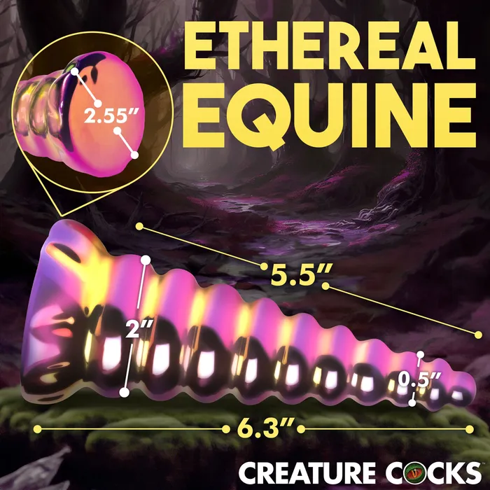 Creature Cocks Dildos Twilight Rainbow Glass Dildo