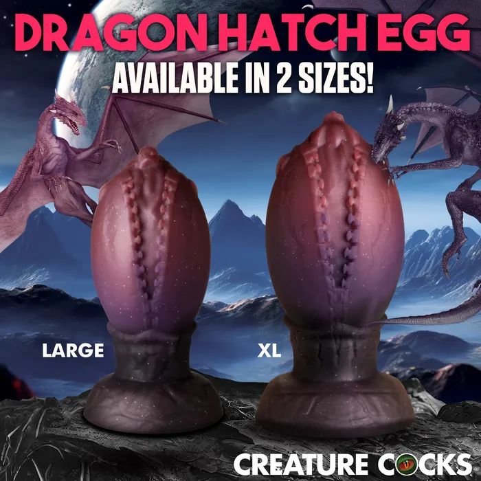 Creature Cocks Female Sex Toys Dragon Hatch Silicone Egg