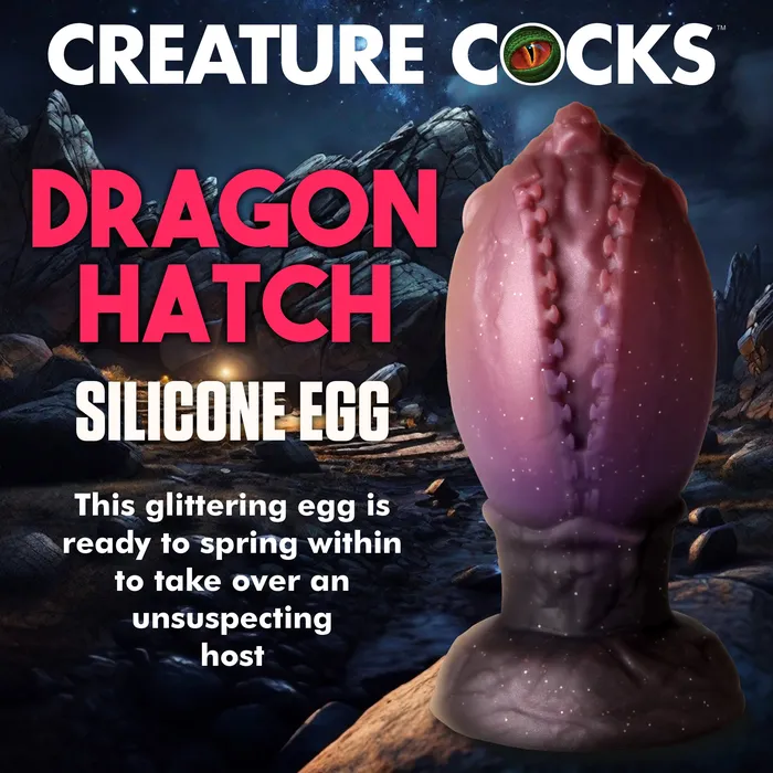 Creature Cocks Female Sex Toys Dragon Hatch Silicone Egg